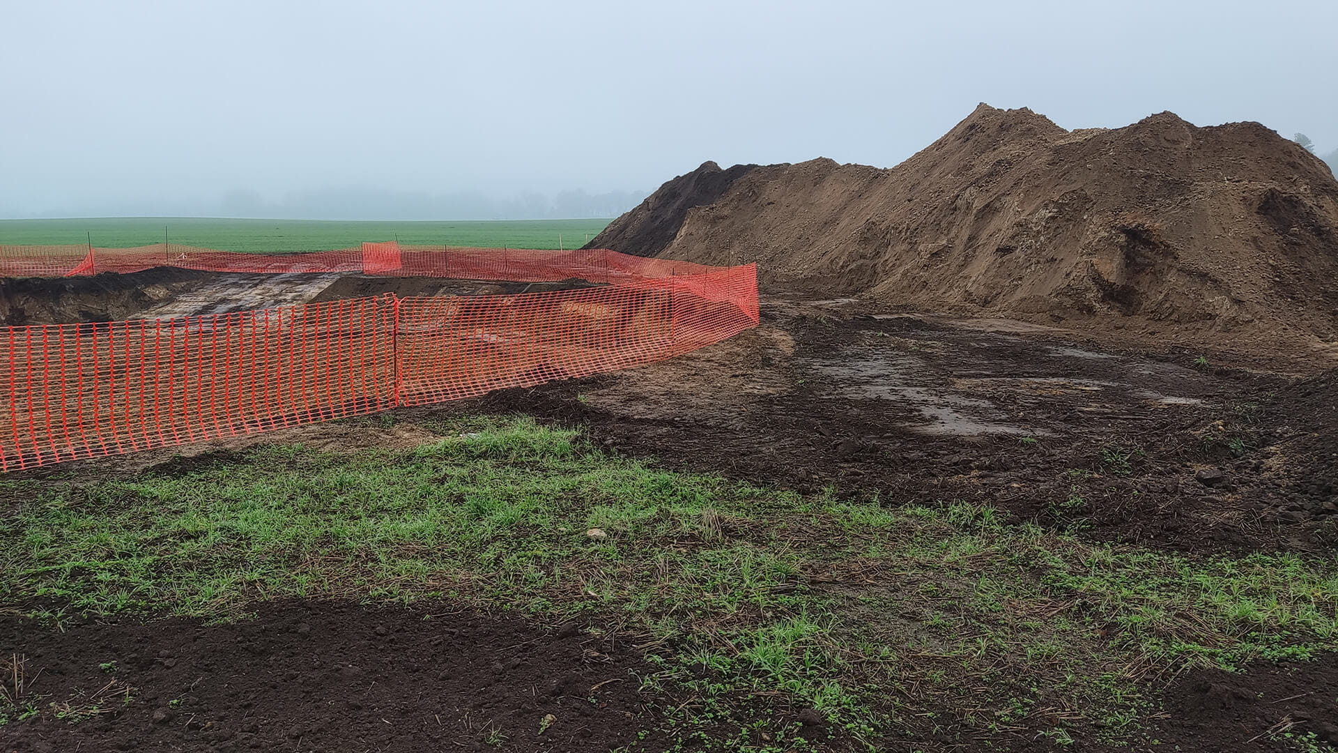 Farma wiatrowa Mierzyn teren w trakcie zagospodarowywania 