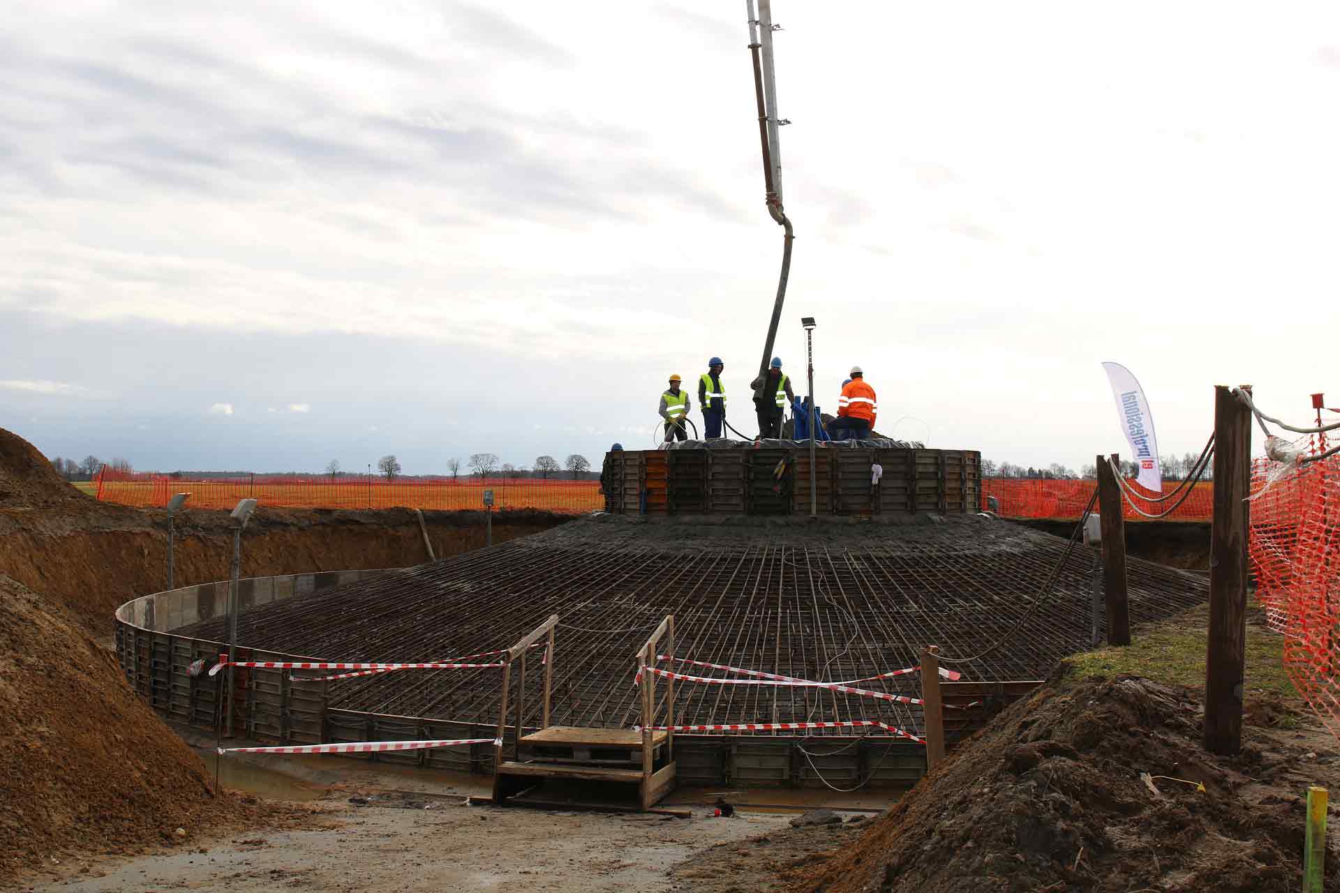 Farma wiatrowa Mierzyn teren roboczy